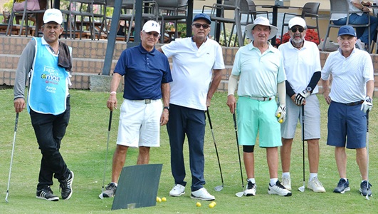 Jhon Jairo Betancur, Alfredo Giraldo, Eduardo Pineda, Diego Jaramillo, Roberto Salazar y Carlos Llano.