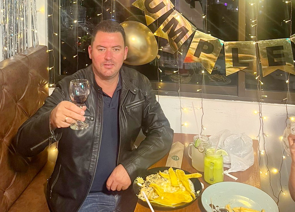 Felipe Cadavid celebró su cumpleaños con una cena especial.