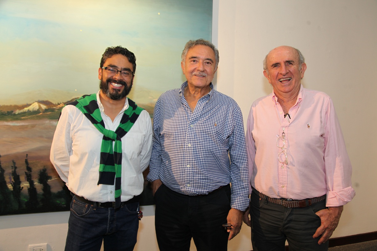Luis Felipe Flórez, Jorge Alberto Gutiérrez y Álvaro Uribe.