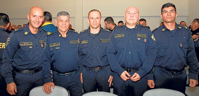 Juan David Quintero, Ómar Castaño, Dairo Ríos, Duván Alexánder Marín y Jorge Iván Santa.