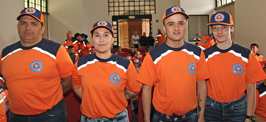 Nelson David Jiménez, Gilena Guzmán, Hugo Fernando Duque y Melissa Giraldo.