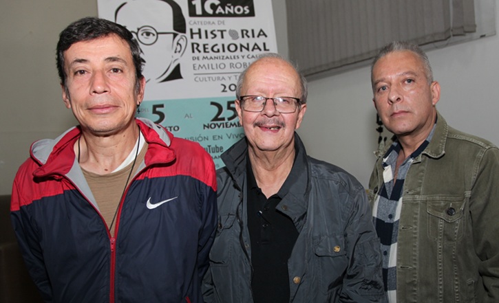 Adolfo Bustamante, Germán Conde y Mauricio Arango.