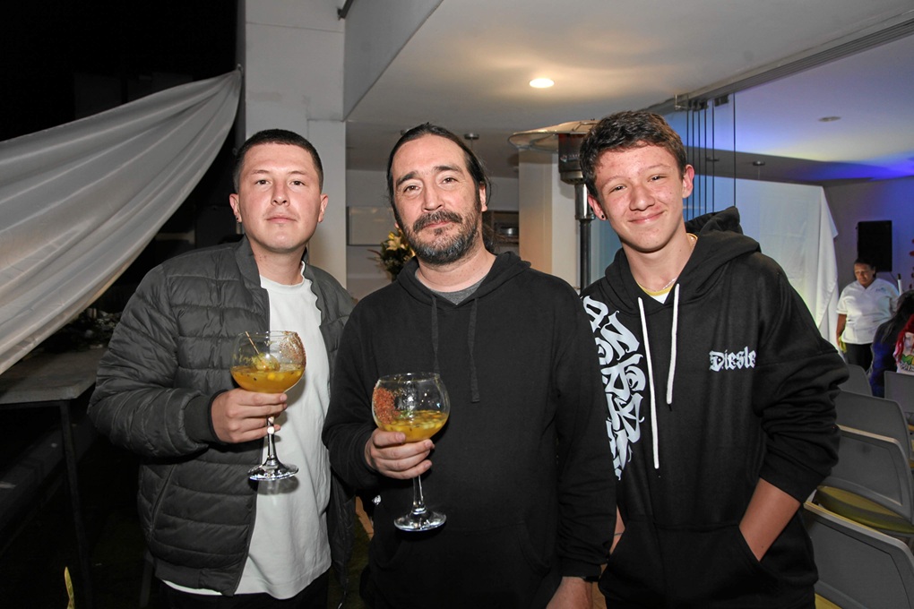 Luis Felipe García, Jairo Corredor y Jhon López.