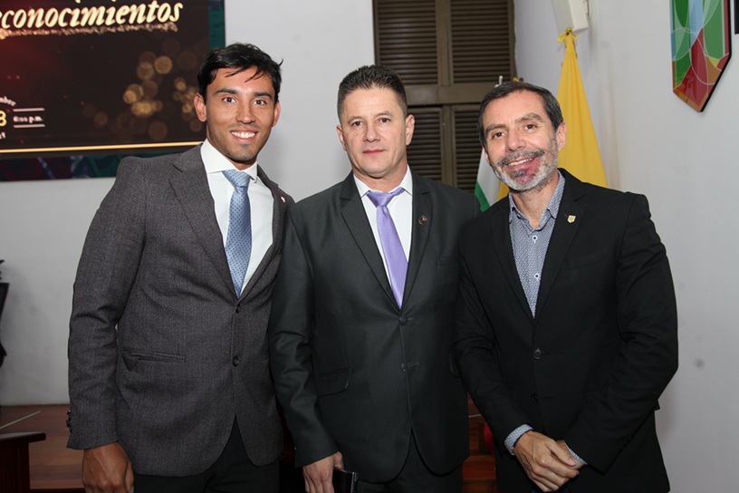 Juan Sebastián Giraldo, Julián Pineda y Hernando Marín.