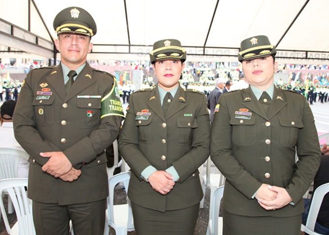 Mayor David Lizarazo, mayor Liliana Cardona y mayor Mónica Mojica.