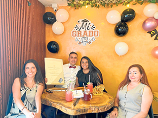 Catalina Montes, Luis David Montes Flórez, Karol Salazar y Carmen Andrea Flórez.