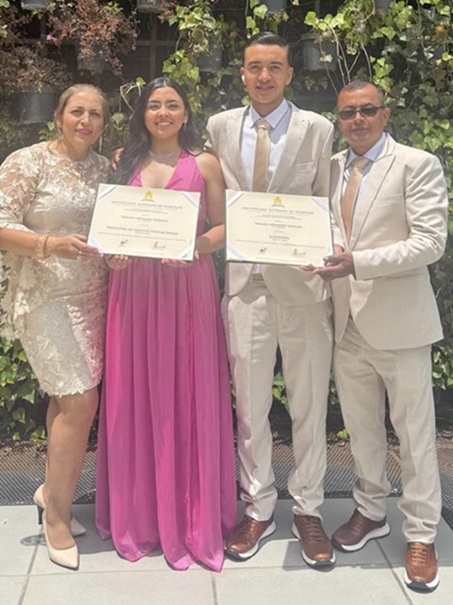 Claudia Liliana González Lopera, Manuela Hernández González, Jerónimo Hernández González y Jorge Fernely Hernández Rodríguez.