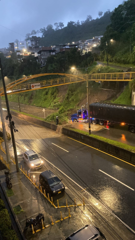 Derrumbe vía Panamericana