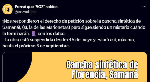 La Alcaldía respondió, a medias Tomado de: https://x.com/vozsabias/status/1949874915093463426