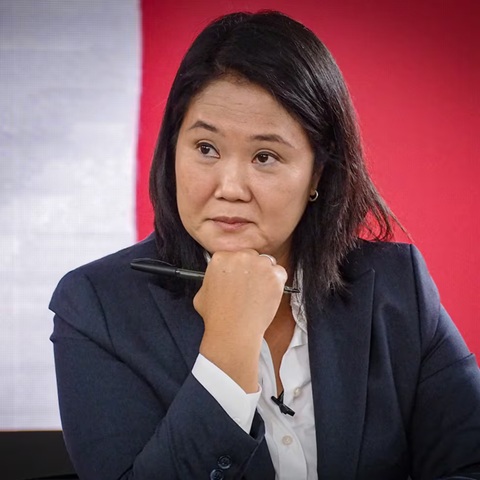 Keiko Fujimori, candidata del partido Fuerza Popular.