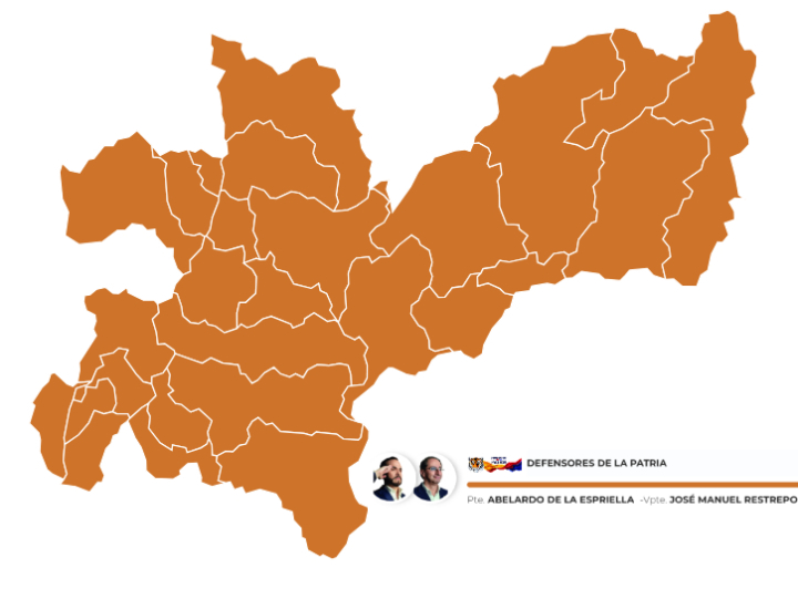Abelardo de la Espriella ganó en las votaciones en los 27 municipios de Caldas.