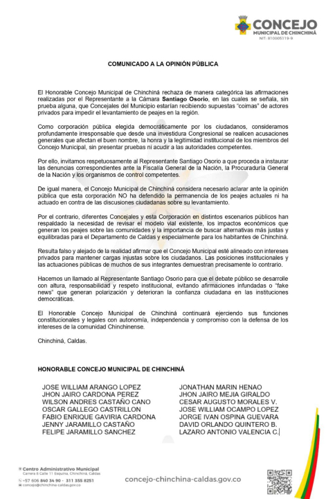 Concejales rechazan señalamientos Foto | Reproducción | LA PATRIA