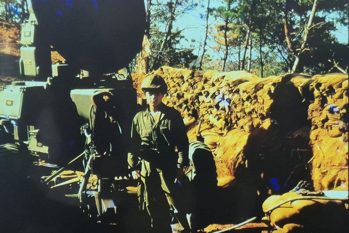 Don Rodrigo Villescas durante la guerra de Corea.