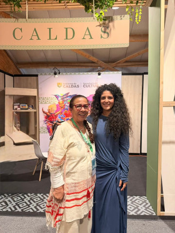 En la Filbo con la ministra de Cultura Foto | Tomada del Facebook de la Secretaria de Cultura de Caldas | LA PATRIA