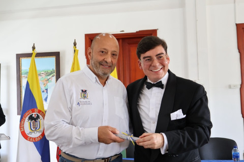 Exaltó a aguadeño con nota de estilo Foto | Tomada del Facebook de la Alcaldía de Aguadas | LA PATRIA