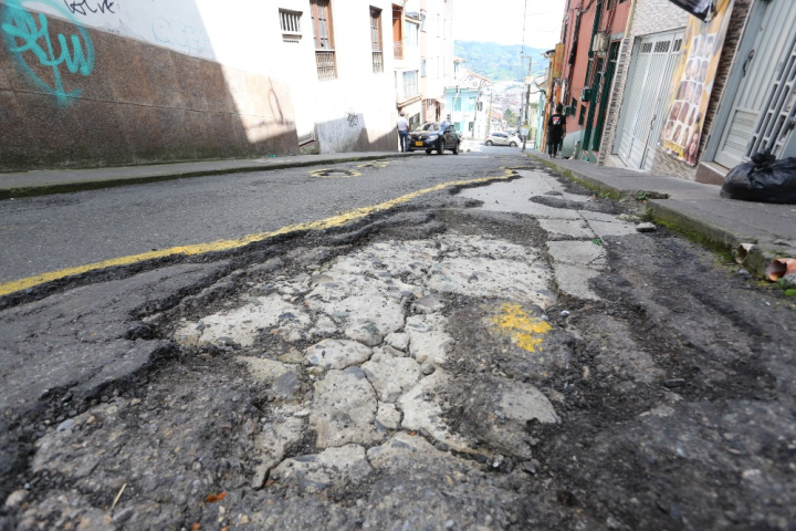 Huecos en el Centro de Manizales