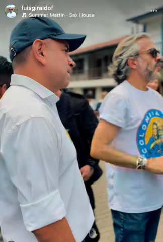 La visita de Oviedo sigue dando de qué hablar Foto | Tomada de Instagram Luis Alberto Giraldo | LA PATRIA