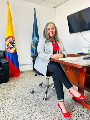 Lina Marcela Castillo Montoya, actual directora del Establecimiento Penitenciario y Carcelario de Mujeres el Buen Pastor. 