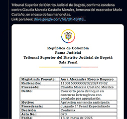 Molesta por aclaración Foto| LA PATRIA