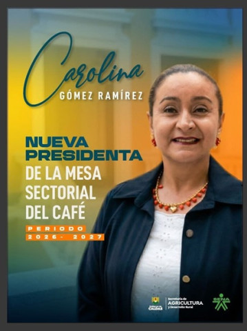 Nueva presidenta de Mesa Sectorial del Café Foto | Cortesía | LA PATRIA