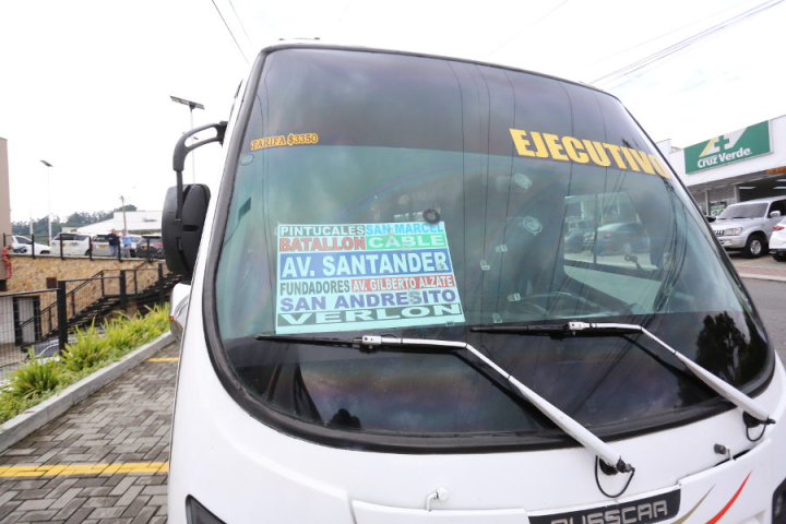 La empresa asignada para hacer el recorrido es Gran Caldas que ya ubicó su nueva tabla de ruta para que la comunidad los identifique.