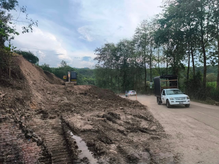 Obras vía a Santágueda