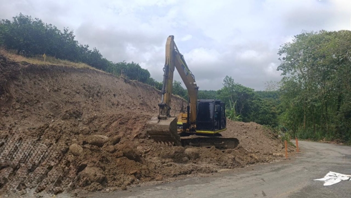 Obras vía a Santágueda