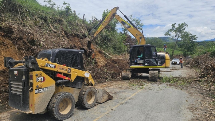 Obras vía a Santágueda