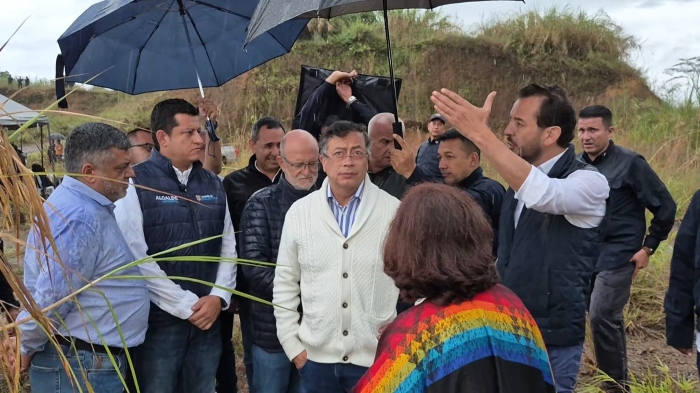 Visita del presidente Petro a los terrenos de Aerocafé