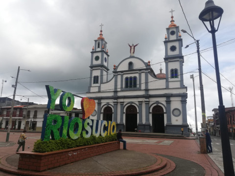 Templo de La Candelaria en Riosucio (Caldas).