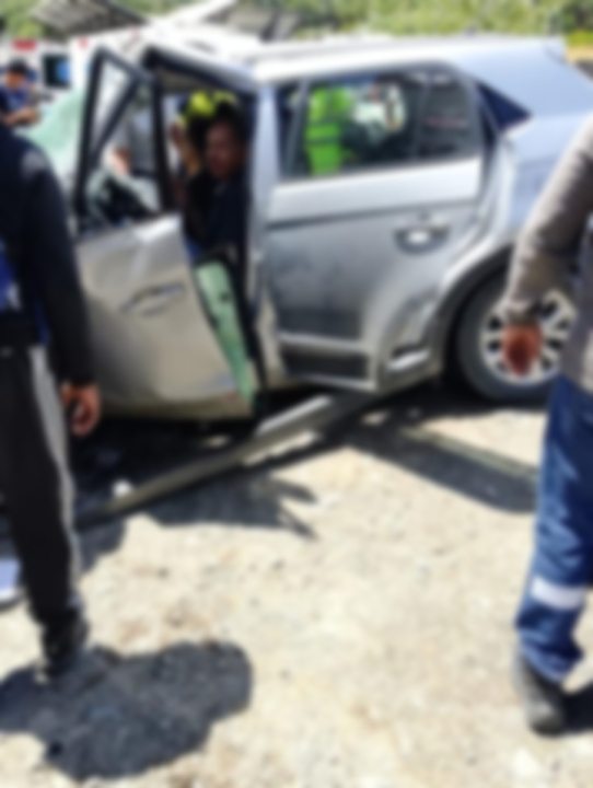 Accidente vía a Medellín