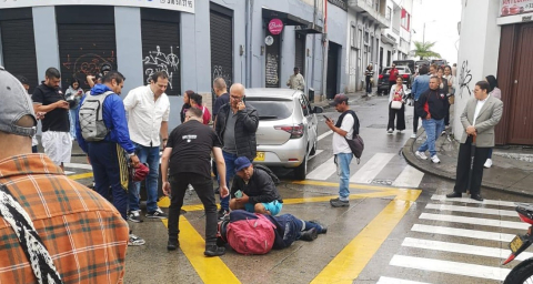accidente moto carro Manizales