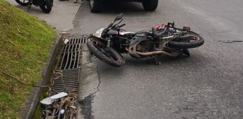 Uno de los dos accidentes