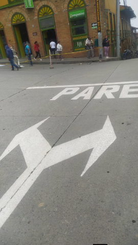 Señalización en Aguadas (Caldas)