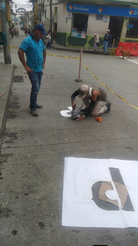 Señalización en Aguadas (Caldas)