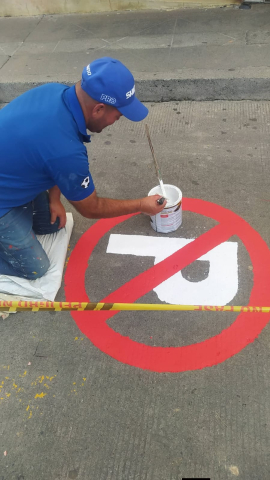 Señalización en Aguadas (Caldas)