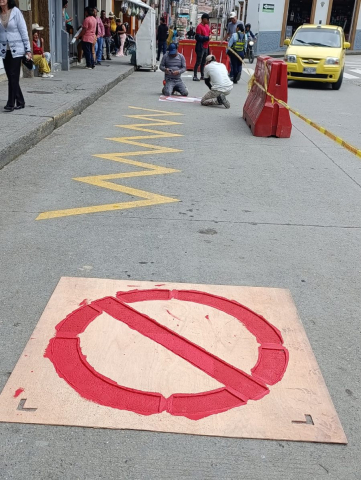 Señalización en Aguadas (Caldas)