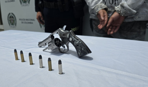 Arma de fuego incautada Manizales