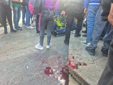 Herido arma blanca Manizales