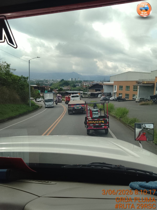 La grúa está en camino.