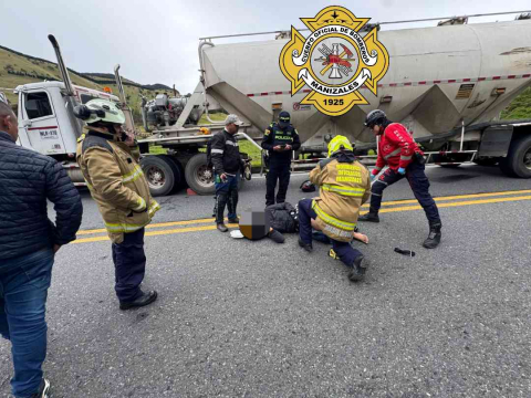 Choque vía a Bogotá