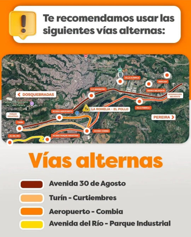 vía La Romelia - El Pollo