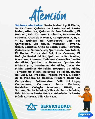 186 barrios sin agua en Dosquebradas