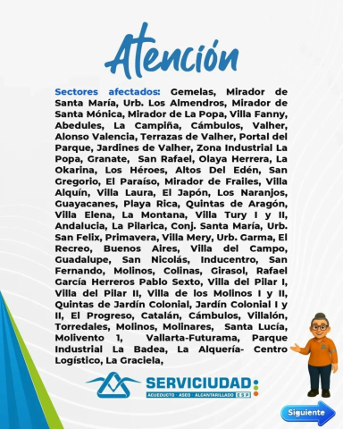 186 barrios sin agua en Dosquebradas