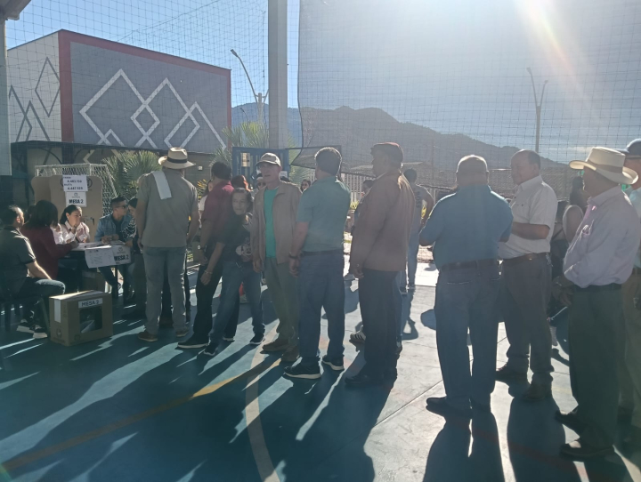 La jornada arrancó con una mañana soleada, con ambiente de paz y tranquilidad para la jornada.