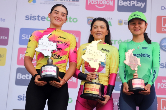 Podio final vuelta a Colombia Femenina 2026