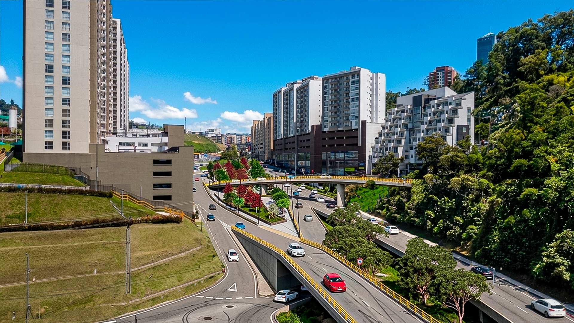 Así se verían los dos puentes proyectados para la avenida Kevin Ángel.