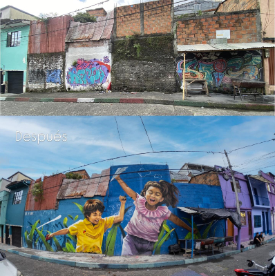 Murales dinamizan turismo y comercio en Pereira