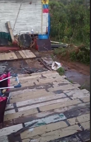 Esto quedó de la casa