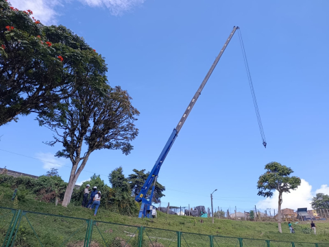 Iluminación estadio Aguadas, Caldas